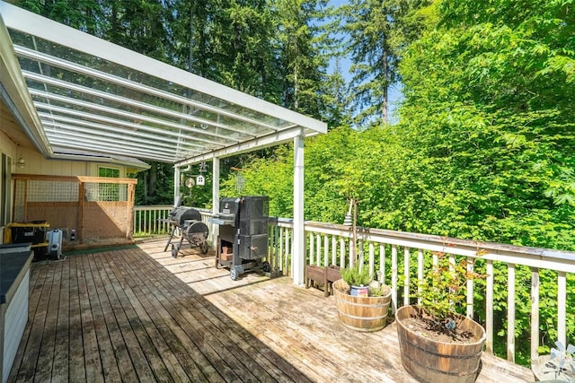 17943 Clear Lake Blvd SE, Yelm, WA 98597 - view of wooden terrace