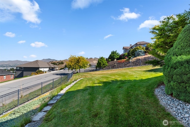 1809 Briarwood Pl, Wenatchee, WA 98802 - view of yard with a mountain view and a residential view