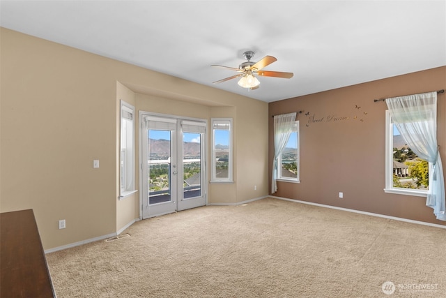 1809 Briarwood Pl, Wenatchee, WA 98802 - carpeted spare room featuring ceiling fan and baseboards