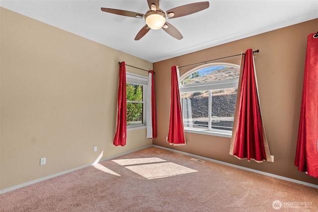 1809 Briarwood Pl, Wenatchee, WA 98802 - unfurnished room with carpet flooring, ceiling fan, and baseboards