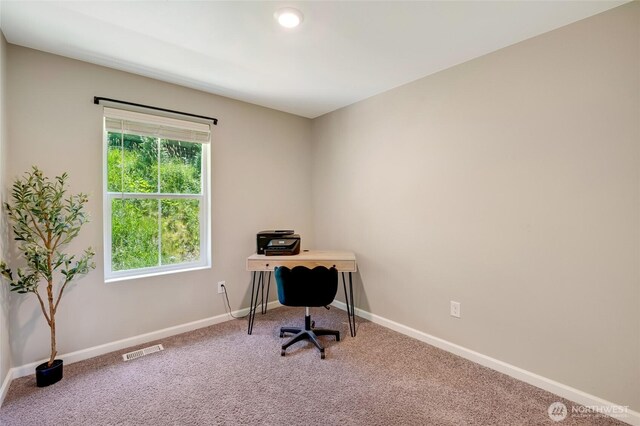 8605 E Gilman Ave, Arlington, WA 98223 - carpeted home office featuring baseboards