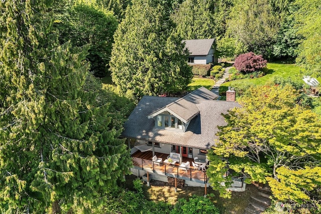 14830 Glen Acres Rd SW, Vashon, WA 98070 - view from above of property featuring a forest