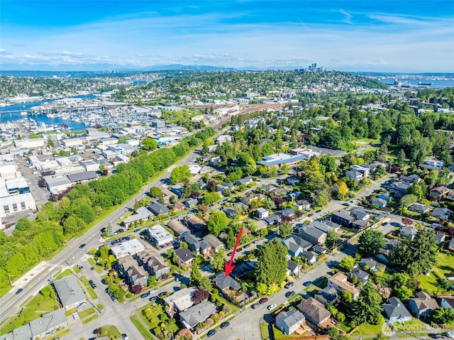 4245 Williams Ave W, Seattle, WA 98199 - aerial overview of property's location with nearby suburban area