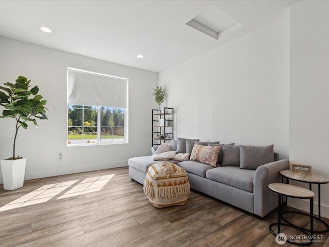 14505 117th St NE, Lake Stevens, WA 98258 - living area with wood finished floors and recessed lighting