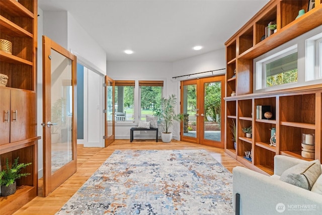 33025 129th Way SE, Auburn, WA 98092 - sitting room featuring french doors, light wood finished floors, and recessed lighting