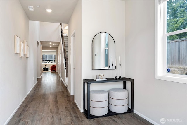 14126 SE 240th Pl, Kent, WA 98042 - hall featuring wood finished floors, baseboards, and recessed lighting