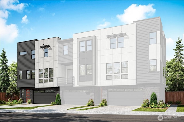 18809 99th Pl NE Unit A, Bothell, WA 98011 - townhome / multi-family property featuring brick siding, a garage, and driveway