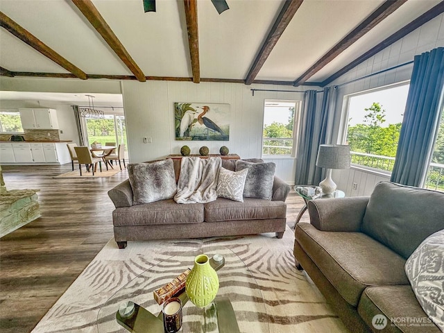 415 Snow Mass Ln, Yakima, WA 98908 - living area with wood finished floors and wood walls