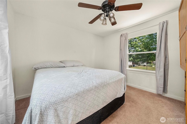 4211 108th Ave E, Edgewood, WA 98372 - bedroom with light carpet and a ceiling fan
