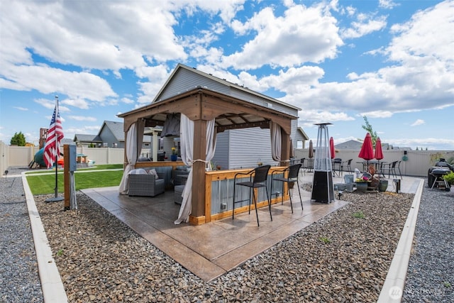 301 K St NE, Quincy, WA 98848 - view of patio featuring a playground, outdoor lounge area, and a gazebo