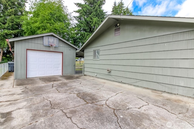 13812 Golden Given Rd E, Tacoma, WA 98445 - detached garage with concrete driveway