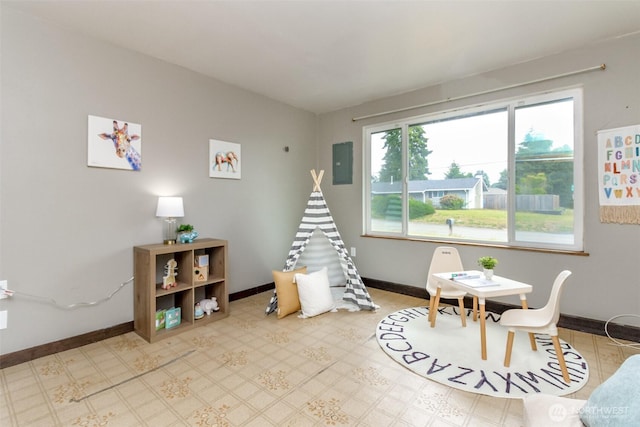 13812 Golden Given Rd E, Tacoma, WA 98445 - game room featuring electric panel and baseboards