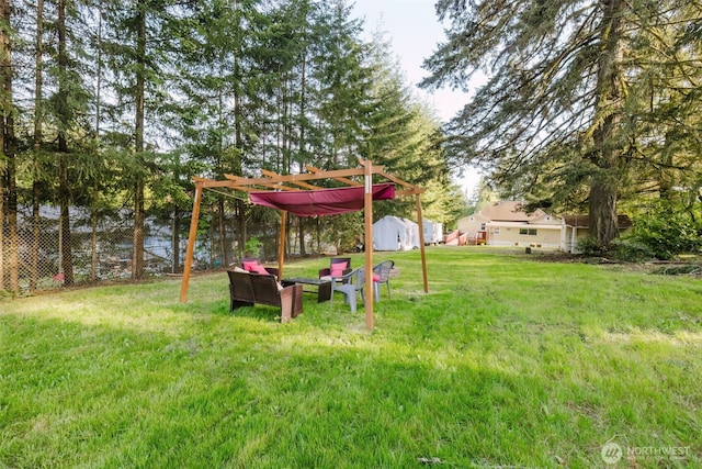 2395 SE Salmonberry Rd, Port Orchard, WA 98366 - view of yard with a pergola
