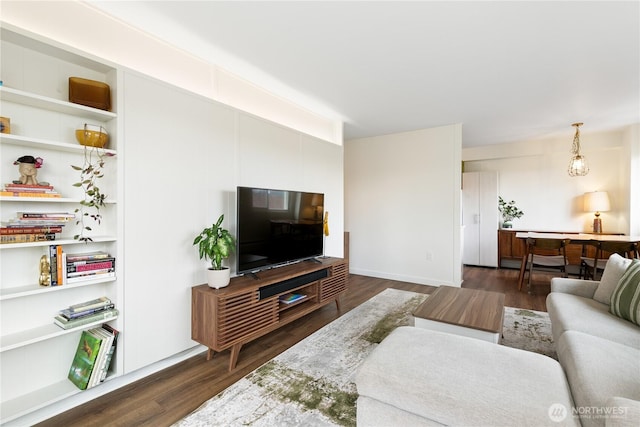 1200 Boylston Ave Unit 505, Seattle, WA 98101 - living room featuring dark wood finished floors