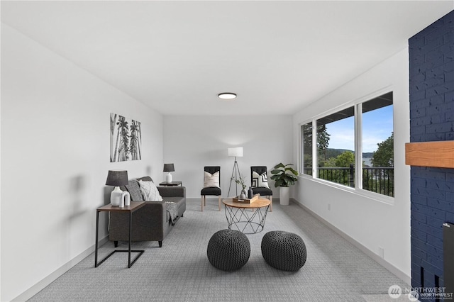 1345 Rainbow Ln, Camano Island, WA 98282 - sitting room featuring carpet and baseboards