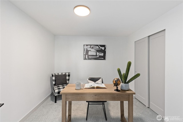 1345 Rainbow Ln, Camano Island, WA 98282 - office area featuring light colored carpet and baseboards