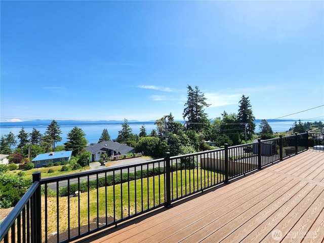 1345 Rainbow Ln, Camano Island, WA 98282 - wooden terrace with a yard
