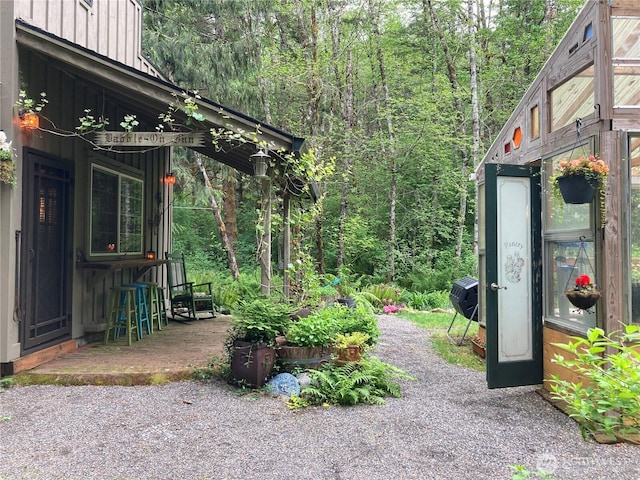 291 Williams Rd, Ariel, WA 98603 - view of yard featuring a forest view