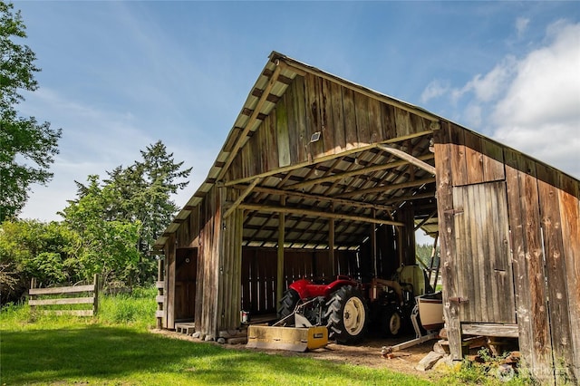 472 Redtail Ln, Lopez Island, WA 98261 - view of pole building featuring a lawn