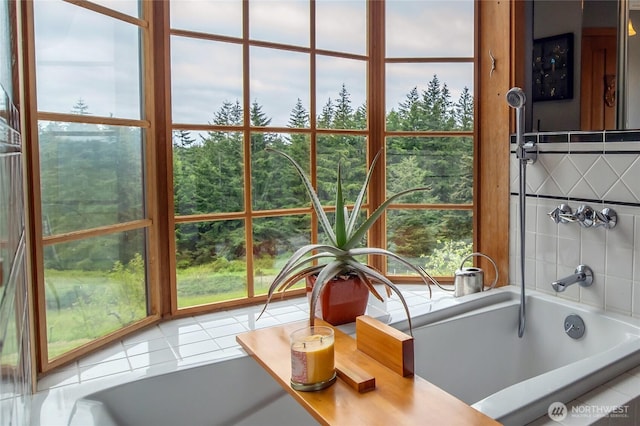 472 Redtail Ln, Lopez Island, WA 98261 - bathroom featuring tile patterned flooring and a bath