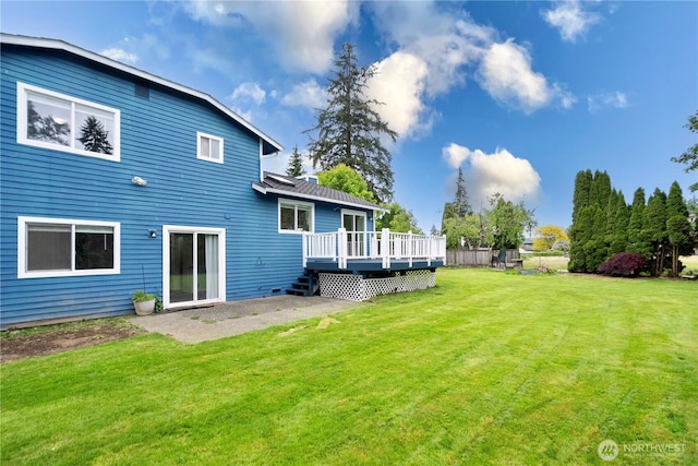 2 199th Pl SE, Bothell, WA 98012 - view of grassy yard with a wooden deck