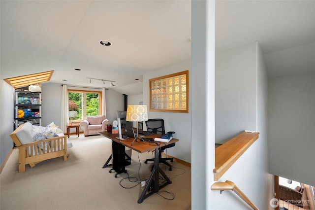 2778 N Nugent Rd N, Lummi Island, WA 98262 - carpeted office space featuring lofted ceiling