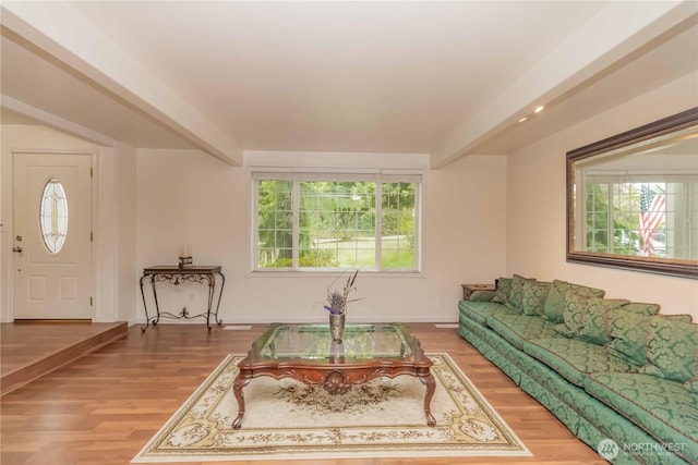 5610 Norpoint Way NE, Tacoma, WA 98422 - living area featuring healthy amount of natural light and wood finished floors