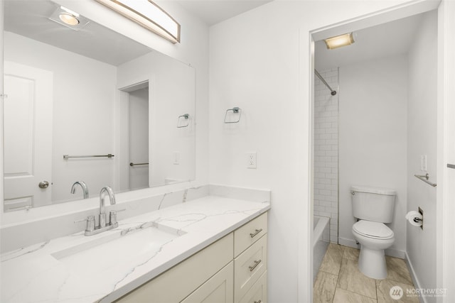 19414 Aurora Ave N Unit 204, Shoreline, WA 98133 - full bath with vanity, toilet, and shower / tub combination
