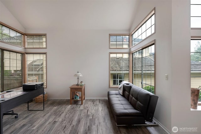 707 S 32nd, Renton, WA 98055 - office featuring wood finished floors, plenty of natural light, and high vaulted ceiling