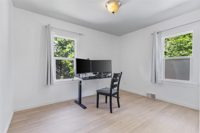 7715 236th St SW, Edmonds, WA 98026 - office with plenty of natural light, light wood-style floors, and baseboards