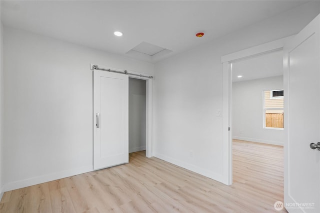 3514 S Tyler St, Tacoma, WA 98409 - unfurnished bedroom with wood finished floors, recessed lighting, and baseboards