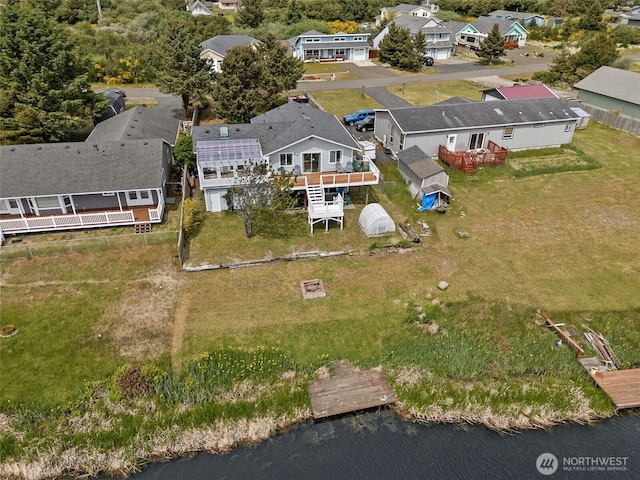 177 N Razor Clam Dr SW, Ocean Shores, WA 98569 - aerial perspective of suburban area with a large body of water