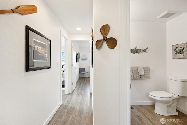 817 Kitsap St, Port Orchard, WA 98366 - hall featuring wood finished floors and baseboards