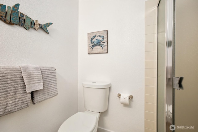 817 Kitsap St, Port Orchard, WA 98366 - full bathroom featuring toilet and a shower with shower door