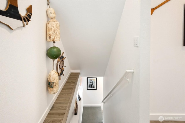 817 Kitsap St, Port Orchard, WA 98366 - staircase with baseboards