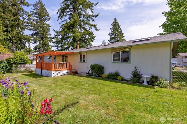7475 Trica Ave, Bremerton, WA 98311 - rear view of property with a deck