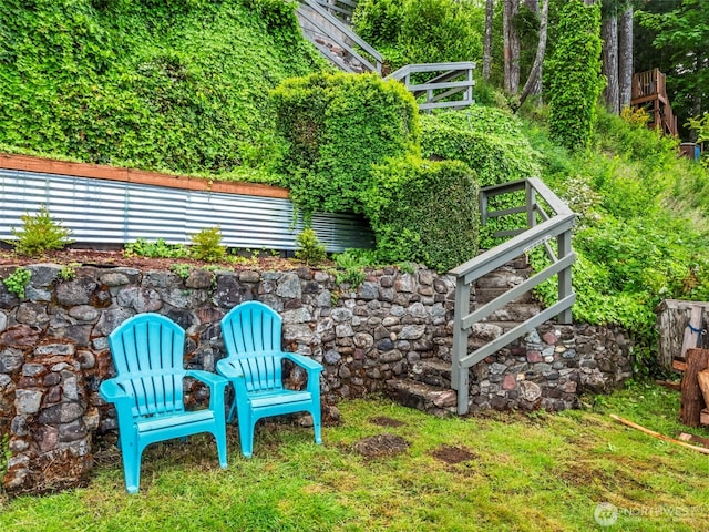 1201 Summit Lake Shore Rd NW, East Olympia, WA 98502 - view of yard