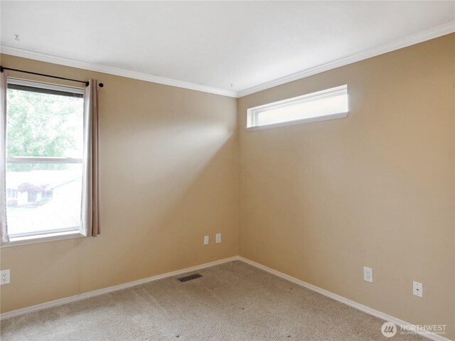 1015 SW 348th Pl, Federal Way, WA 98023 - carpeted spare room with baseboards and ornamental molding