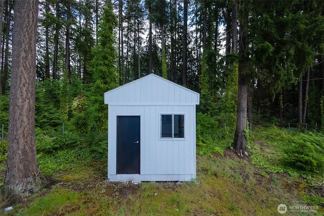 3333 228th St Unit 42, Bothell, WA 98021 - view of shed with a forest view