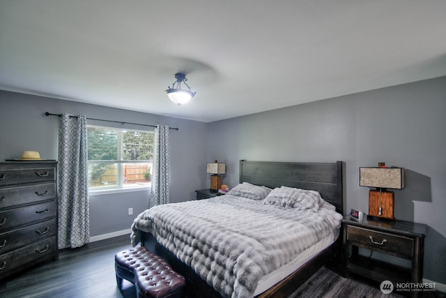 17639 Dusty Ct SW, Tenino, WA 98589 - bedroom with dark wood-style flooring and baseboards
