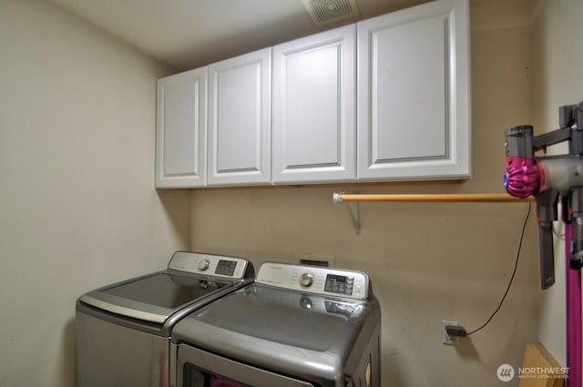 17639 Dusty Ct SW, Tenino, WA 98589 - laundry area with cabinet space and washer and dryer