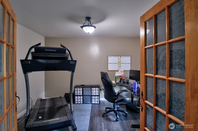 17639 Dusty Ct SW, Tenino, WA 98589 - office with wood finished floors