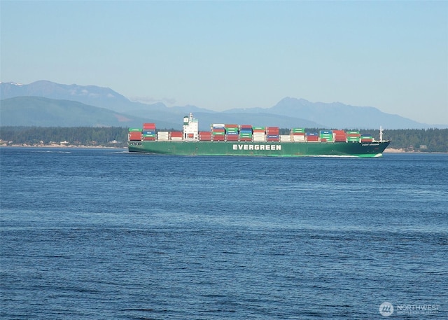 3596 Shell St, Greenbank, WA 98253 - water view featuring mountains