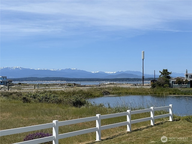 3596 Shell St, Greenbank, WA 98253 - view of mountain backdrop with a nearby body of water