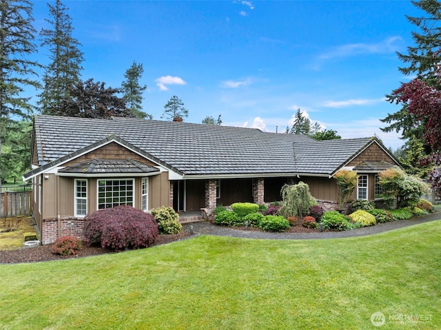 20460 Noll Rd NE, Poulsbo, WA 98370 - ranch-style home with board and batten siding and a chimney