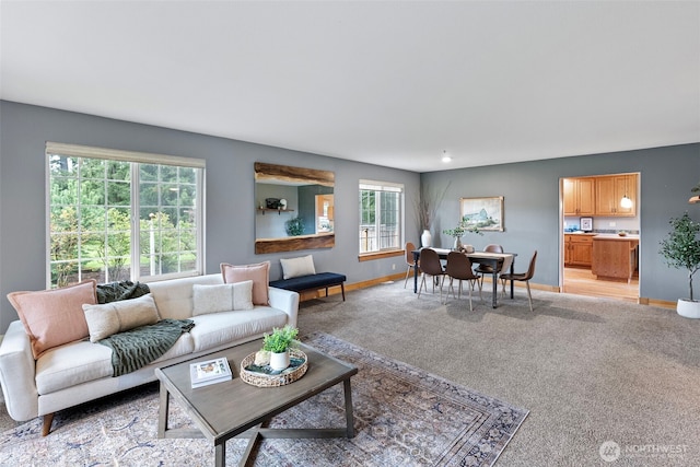 20460 Noll Rd NE, Poulsbo, WA 98370 - living area with light colored carpet and baseboards