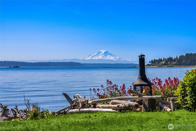 4864 Rockaway Beach Rd NE, Bainbridge Island, WA 98110 - water view with mountains