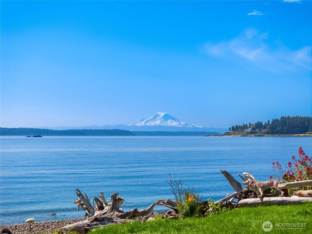 4864 Rockaway Beach Rd NE, Bainbridge Island, WA 98110 - water view featuring a mountainous background