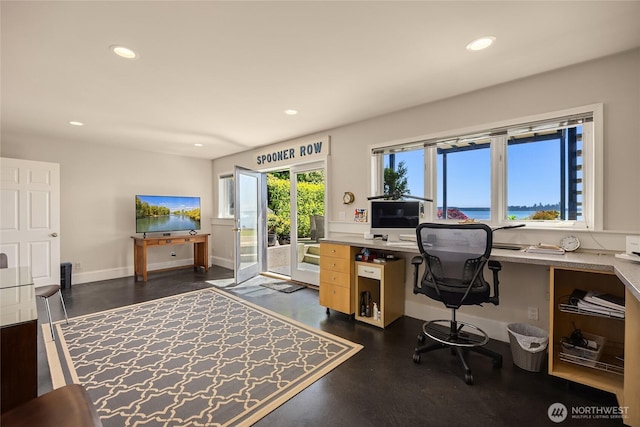 4864 Rockaway Beach Rd NE, Bainbridge Island, WA 98110 - office space featuring recessed lighting and baseboards