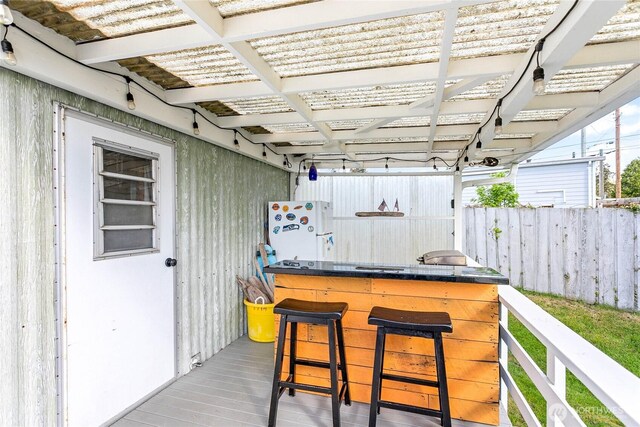 5142 Seaview Dr, Blaine, WA 98230 - view of wooden deck